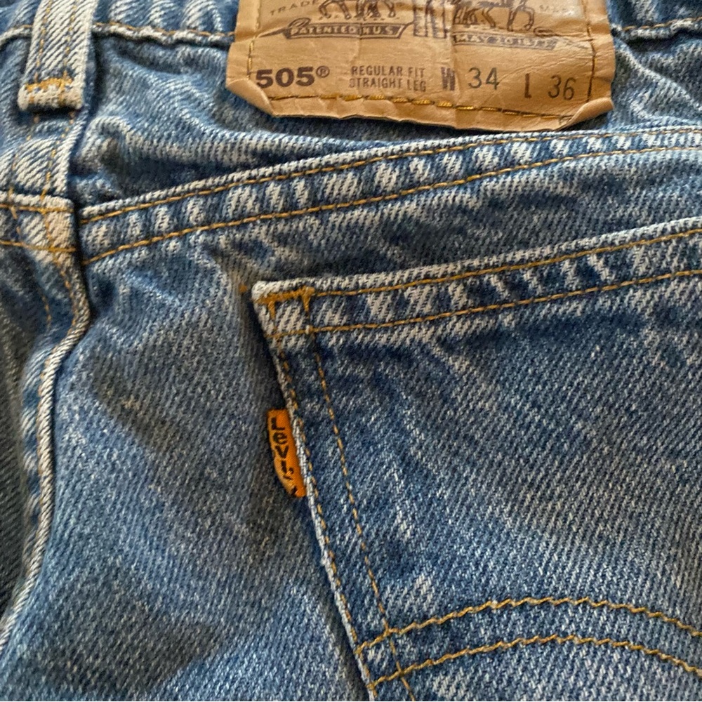 Levi’s 505 orange tab